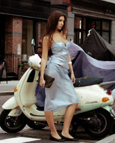 LIZAKOSHT - Women Casual Patchwork Strapless Sets Fashion Off-shoulder Sleeveless Slim Top Skirt 2 Pieces New Lady Daily Commute Wear