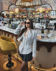 LIZAKOSHT - New Casual Fashion Flap Decoration Hanging Neck Collar Texture Vest Retro Sleeveless Backless Women's Vest Chic Slim Sexy Top