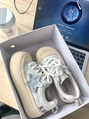 LIZAKOSHT - White Women's Sports Shoes Casual Platform Sneakers Kawaii Tennis Female Skateboard Summer 2024 Flats Korean Fashion Vulcanize