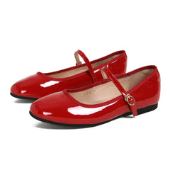 LIZAKOSHT - Size 41 Chic Red Ballet Flats Shoes Women Woman Trend Summer New Designer Cozy Walking Office Lady Mary Jane Shoes Mujer