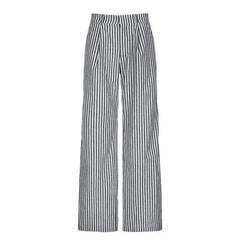 LIZAKOSHT - Wide Leg Pants Striped Low Waist Women Old Money Style American Streetwear Fashion Baggy Trousers Floor-Length Trousers