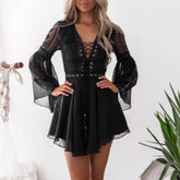 LIZAKOSHT - Summer Beach Dres Women's Faion Ciwalk Other Sle Other Pattern Unbranded Spring Sve Length Other Material 00%