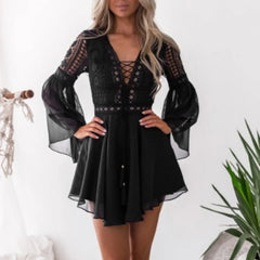 LIZAKOSHT - Summer Beach Dres Women's Faion Ciwalk Other Sle Other Pattern Unbranded Spring Sve Length Other Material 00%