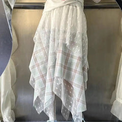 LIZAKOSHT - Fashion Design Half Body Skirt Women's Spring 2025 New A-line Slimming Skirt Half Body Long Skirt