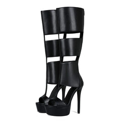 LIZAKOSHT - Summer sexy high heel platform women sandal belt peep toe night party sandal