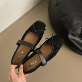 LIZAKOSHT  -  Spring New Brand Women Flat Shoes Fashion Round Toe Ladies Mary Jane Shoes Soft Flat Heel Outdoor Dress Boat Shoe New Woman