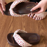 LIZAKOSHT - Summer Women Platform Thick Bottom Slippers Fashion Polka Dot Shoes Outdoor Clip Toe Height Increase Vacation Dress Slides