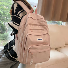 LIZAKOSHT - New Multi-pocket Women Backpack High Quality Youth Waterproof Backpacks for Teenage Girls Boys Female School Bag Rucksack