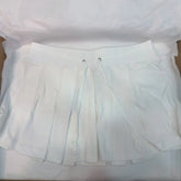 LIZAKOSHT - Drawstring Gray Mini Pleated Skirt Women Summer Elastic Waist Simple A-line Faldas Sweet Preppy Style Solid Sport Short Skirts