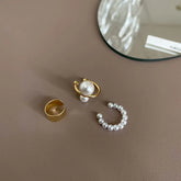 LIZAKOSHT 3Pcs/Set Ear Cuff Fake Piercing Clip on Earring for Women Minimalist Fashion Cartilage Hoop Earrings Sets 2024 Fashion Jewelry