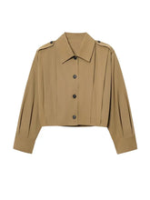 LIZAKOSHT  -  Lapel Single Breasted Loose Windbreaker Women Solid Oversized Jackets 2025 New Fashion Casual Autumn Chic High Street Outerwear