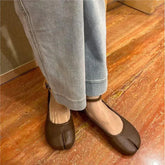 LIZAKOSHT - Fashion Split Toe Women Flat Mary Jane Shoes Casual Tabi Ninja Ballet Ladies Slip On Loafer Soft Ballerina Comfort Moccasin