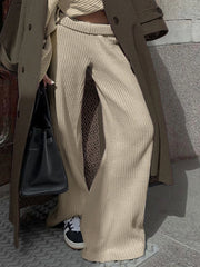 LIZAKOSHT - Casual Comfy Solid Loose Pants Streetwear Fashion Basic Leisure Bottoms Korean Aesthetic Chic 90s All-match Pants