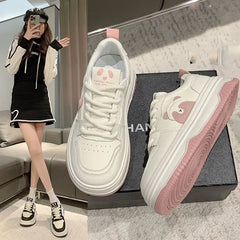 LIZAKOSHT - Kawaii Bear Womens Sports Shoes Fashion Autumn Korean Style Platform Shoes Casual Versatile Design Platform Sneakers