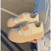 LIZAKOSHT - Fashion Casual Bread Women's Vulcanize Shoes Spring Summer New Designer Korean White Sneakers Female