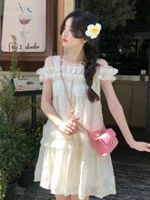 LIZAKOSHT  -  Retro Sweet First Love Two-wearing Suspender Dress for Women Loose Fluffy Princess