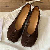 LIZAKOSHT - Spring Summer Clip Toe Women Pumps High Quality Cosy Soft Leather Round Low Heels Dress Party Mules Shoes