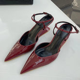 LIZAKOSHT - Fashion Wedges Shoes For Women Pointed Toe Female Footwear New 2025 Casual Ladies High Heels Sandals Slingbacks Heel Pumps