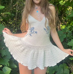 LIZAKOSHT - Cute Halter Harajuku Soft Classic Fashion Dress Women Tide Y2K Maiden Frock Chic 90s Female Sleeveless emo Soft Pattern Sundress