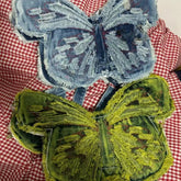 LIZAKOSHT - Personality Denim Butterfly Vintage Backpacks Fashion Harajuku Y2k Aesthetic Women Shoulder Bag Casual Trendy Handbags Crossbody