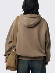 LIZAKOSHT - Women Zipper Hoodie Long Sleeve Star Print Contrast Color Sweatshirt Jacket Outwear Streetwear