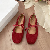 LIZAKOSHT - Retro versatile shallow mouth flat-soled single shoes women's new autumn skirt soft-soled Mary Jane shoes