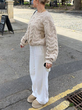 Lizakosht Twist Knitted Oversize Sweater Women Winter O Neck Basic Casual Jersey Pull Femme Apricot Loose Fashion Jumper