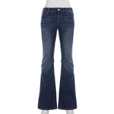 LIZAKOSHT - Y2k Low-Waist Slim Skinny Jeans Women's Casual Streetwear Denim Pants Vintage Aesthetic 2000s Trousers All match Outfit