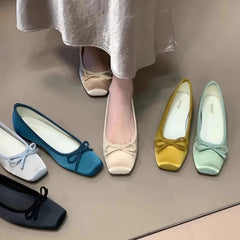 LIZAKOSHT  -  Increased Internal Butterfly-Knot Shoes Woman's Slippers Soft Butterfly-knot Butterfly-Knot Female Shoes Increased Internal