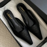 LIZAKOSHT  -  Summer New Flat Slippers for Women Hollow Comfort Soft Sole Slide Girl Non Slip Leisure Fashion Sandals Female Pantuflas Mujer