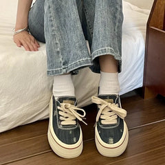 LIZAKOSHT - Canvas Shoes for Women Spring Autumn New Arrival Woman Footwear High Quality On Sale Stylish Walking Y2k Fashion Light A H