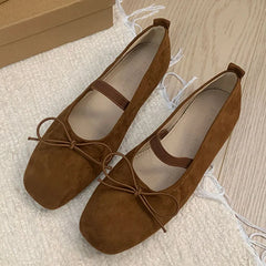 LIZAKOSHT - Autumn Women Flat Shoes Fashion Round Toe Shallow Slip On Ladies Casual Mary Jane Shoes Round Toe Shallow Balleria Shoes
