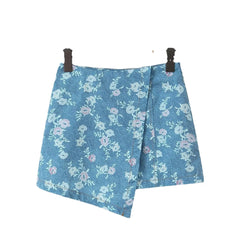 LIZAKOSHT - Europe and America in The Summer of 2025, The New French Retro Temperament Printed Top+irregular Skirt Suit.