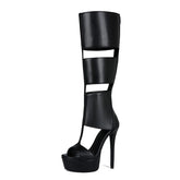 LIZAKOSHT - Summer sexy high heel platform women sandal belt peep toe night party sandal