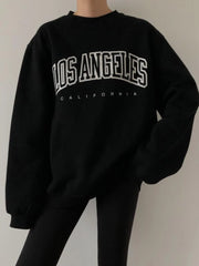 LIZAKOSHT - Retro Sweatshirt Women New Fall and Winter Thickened American Loose Hundred with Pullover Niche Fashion Tops Clothes Sweatshirt