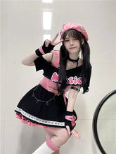 LIZAKOSHT - Japan Ruffles A-Line Skirt Women High Waist Tutu Elastic Waist Lolita Sweet Cute Preppy Style Faldas Black Cake Skirts