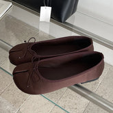 LIZAKOSHT - Cosy Soft Satin Split Clip Toe Flats Heels Woman Sandals High Quality Butterfly-kont Daily Dress Casual Shoes
