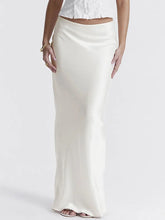 LIZAKOSHT - Elegant Casual Long Skirt Patchwork For Women Slim Party Gown Skirt Summer New High Waist Outfits White Y2k Skirt
