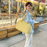 LIZAKOSHT - New Cute Shoulder Bag for Girls Simple Design Student Handle Bag Bag for Textured Casual and Simple DesignTravel Daily Commute