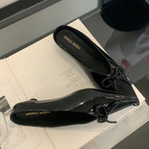 LIZAKOSHT  -  Summer 2025 Designer Women Slippers Bowknot Pointed Toe Women Heels Elegant Non-slip Women Sandals Mule Shoes Zapatos De Mujer