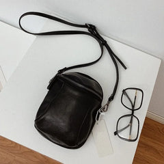 LIZAKOSHT - Vintage ladies Shoulder bag mini Handbags and purse PU leather design sling Crossbody Bag Casual Shell phone Wallet black bolsa