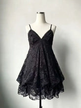 LIZAKOSHT - Japanese Vintage Style Strap Dress Women Korean Fashion Black Lace Cami Dresses Summer Sweet Patchwork New One Piece Dress