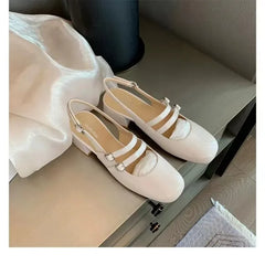 LIZAKOSHT - Women's Punk Platform Pumps New Metal Chain Mary Jane Lolita Shoes Woman Japanese Patent Leather High Heels Gothic Shoes