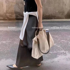 LIZAKOSHT - Korean Niche Style Canvas Bag Causal Large Capacity Women's Single Shoulder Crossbody Bags