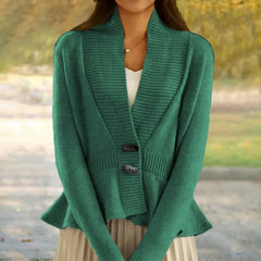 LIZAKOSHT - Autumn Elegant Women Buttons Sweaters Retro Long Sleeve V Neck Slim Fit Female Knit Cardigan Sweater Ladies Casual Knitwear