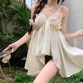 LIZAKOSHT - y2k Tops for Women Summer Solid Color V Neck Spaghetti Strap Sleeveless Asymmetrical Hem Camisole Vest 2000s Clothing