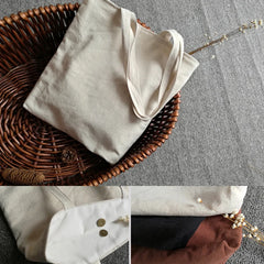 LIZAKOSHT - Women Cotton Linen Shoulder Tote Bag Canvas Casual Handbags Large Capacity Soft Shopping Bags Girls School Travel Shopping Bag