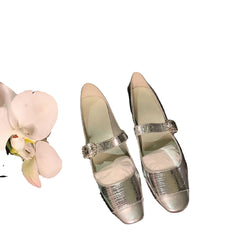 LIZAKOSHT - Shallow Mouth Slides Rubber Fabric Hoof Heels Med Shallow Mouth Rubber Hoof Heels Med Fabric