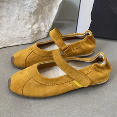 LIZAKOSHT  -  Women Flat Shoes Fashion Round Toe Ladies Casual Dress Mary Jane Shoes Soft Flat Heel Outdoor Single Shoes New Woman Shoes