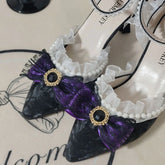 LIZAKOSHT - heels woman trend elegant lady shoes purple heels y2k Black heel high quality fashion shoes lolita goth heels for women